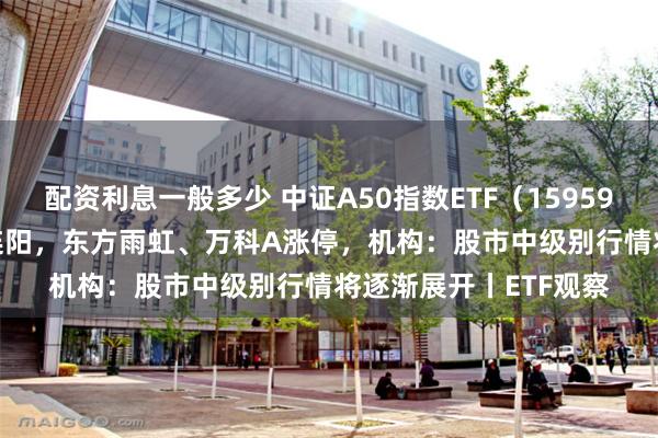 配资利息一般多少 中证A50指数ETF（159593）涨逾4.5%冲击9连阳，东方雨虹、万科A涨停，机构：股市中级别行情将逐渐展开丨ETF观察