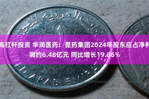 高杠杆投资 华润医药：昆药集团2024年股东应占净利润约6.48亿元 同比增长19.86%