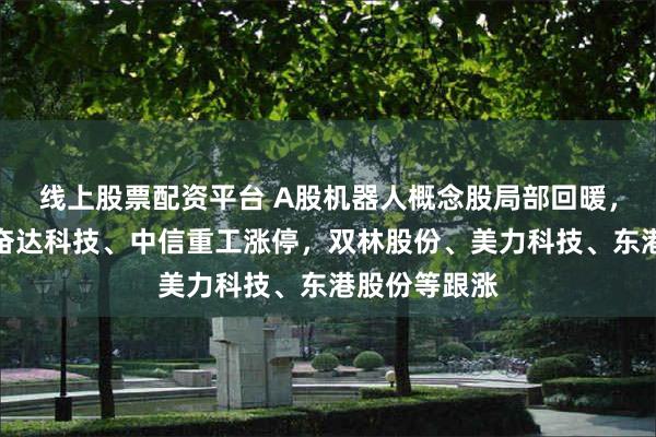 线上股票配资平台 A股机器人概念股局部回暖，卧龙电驱、奋达科技、中信重工涨停，双林股份、美力科技、东港股份等跟涨